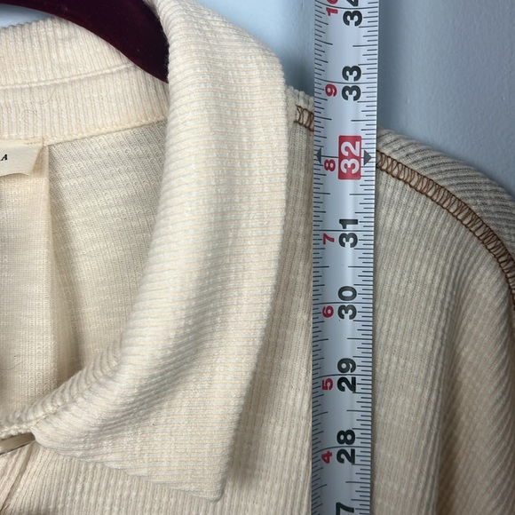 Promesa NWT large one piece ribbed tie belt exposed seam one piece button romper - Picture 9 of 11